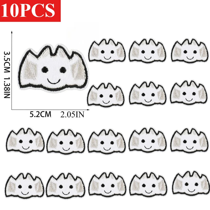 10/23PCS Wholesale Lots/set of Horror Ghost Haunted House Mummy Patch  Embroidery DIY Cloth Sticker Badge Ironing Jeans/cloak