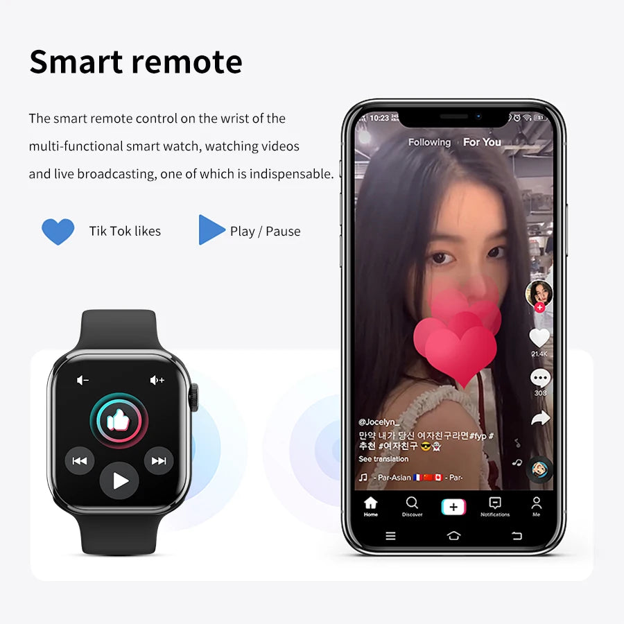 2026 Series 10 Watch 10 GPS Smart Watch Memory Music Video Bluetooth Call Heart Rate Waterproof NFC Smartwatch For Apple Android