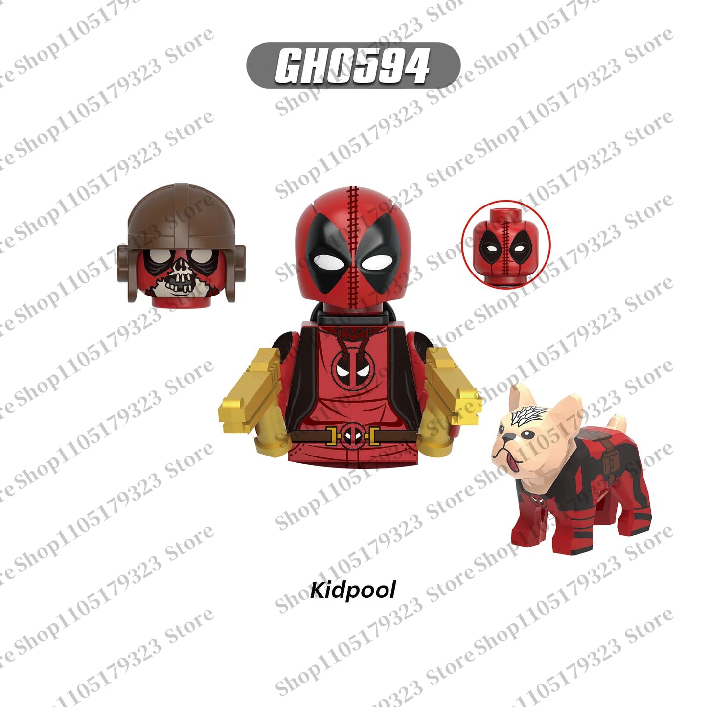 Marvel block toys Spider-Man Deadpool children's mini building blocks holiday gift brick toys