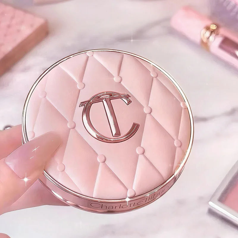 Charlotte Tilbury Soft Light Oil Control Liquid Foundation Small Gold Plate Powder Micro Light Powder Air Cushion Natural Makeup