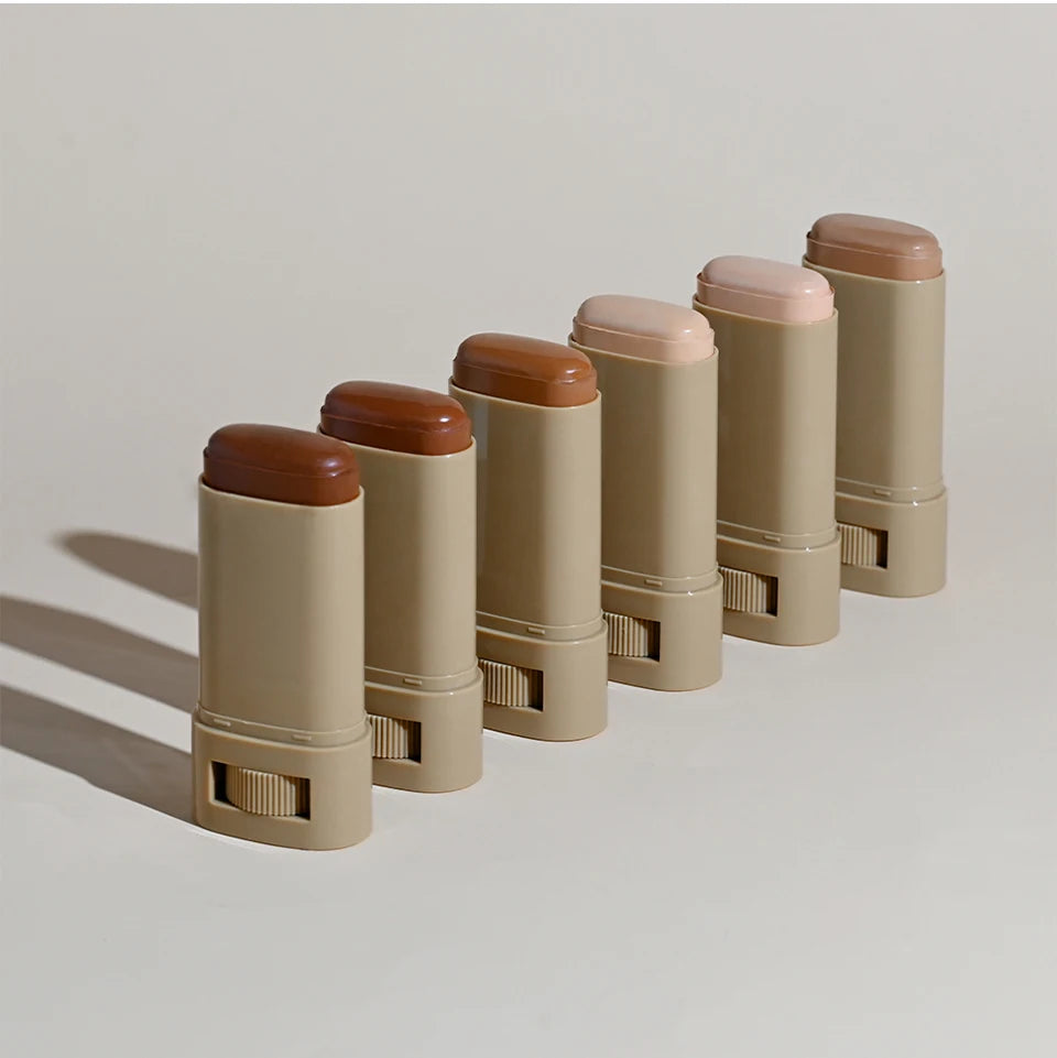 Skin Tint Stick Waterproof Nourishing Solid Tinted Serum Foundation Skin Tint Balm Face Tinted Face Contour Stick Makeup