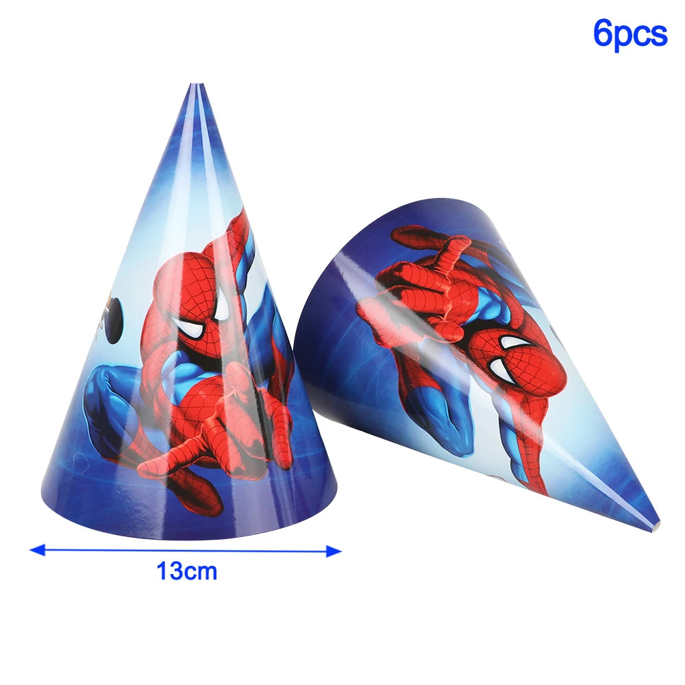 Spider Man Birthday Party Decor Paper Cups Plates Tablecloth For Kids Boy Spiderman Baby Shower Party Decorations Party Supplies