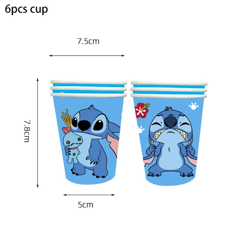 Disney Stilt themed party disposable cutlery paper cup paper plate table bra flag children's birthday party decoration set