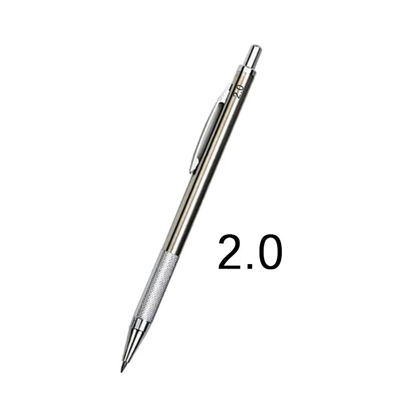 Professional Metal Mechanical Pencil for Sketching 0.3/0.5/0.7/0.9/1.3/2.0/3.0mm