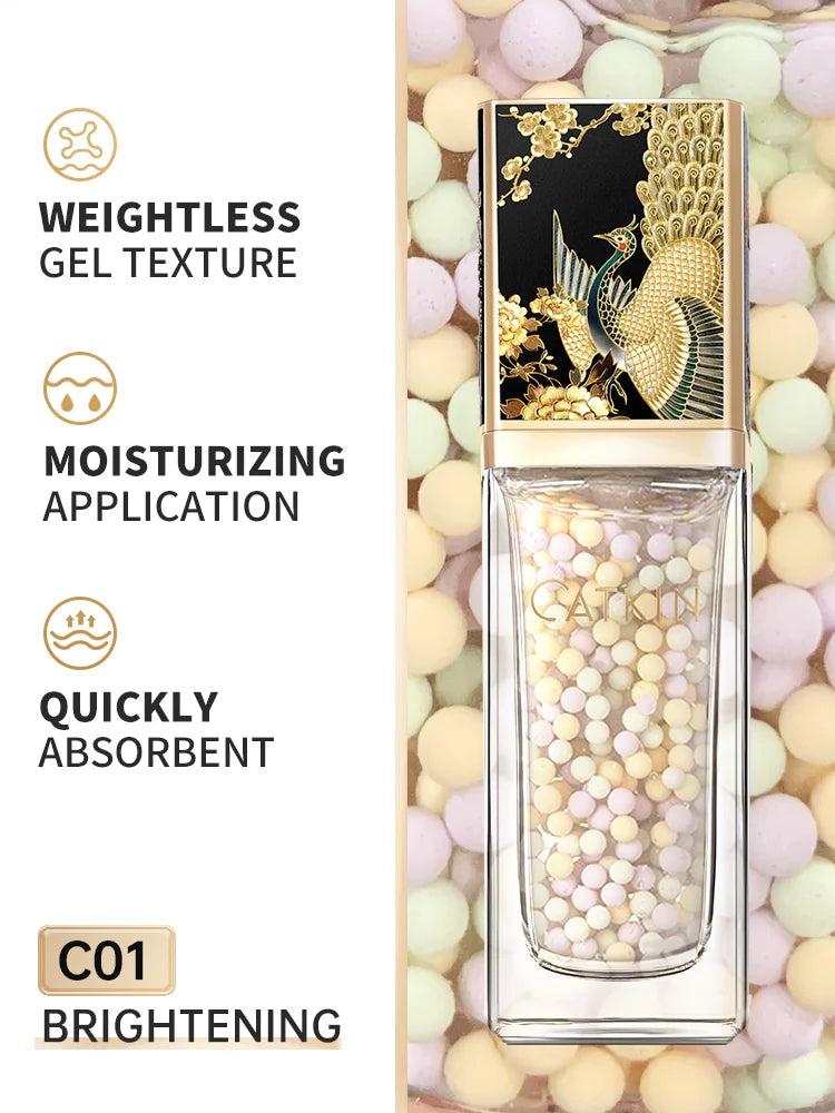 CATKIN Makeup Summer Palace Luxurious Toning & Illuminating Primer, a three-colour blend containing naturally derived ingredient
