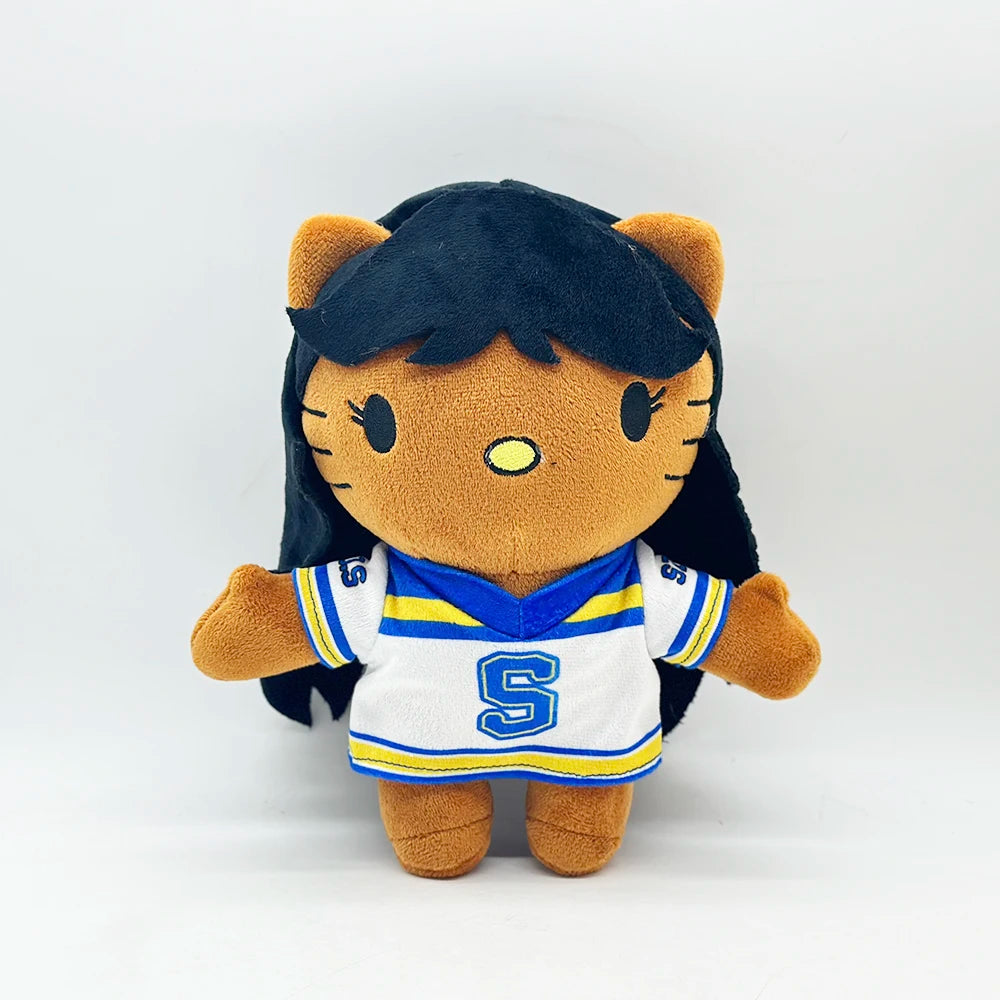 New Hello Kitty Ken Carson Rapper Trippie Taylors Plush Toy Doll with Clothes Stuffed Soft Plush Toys Fans Collect Gifts