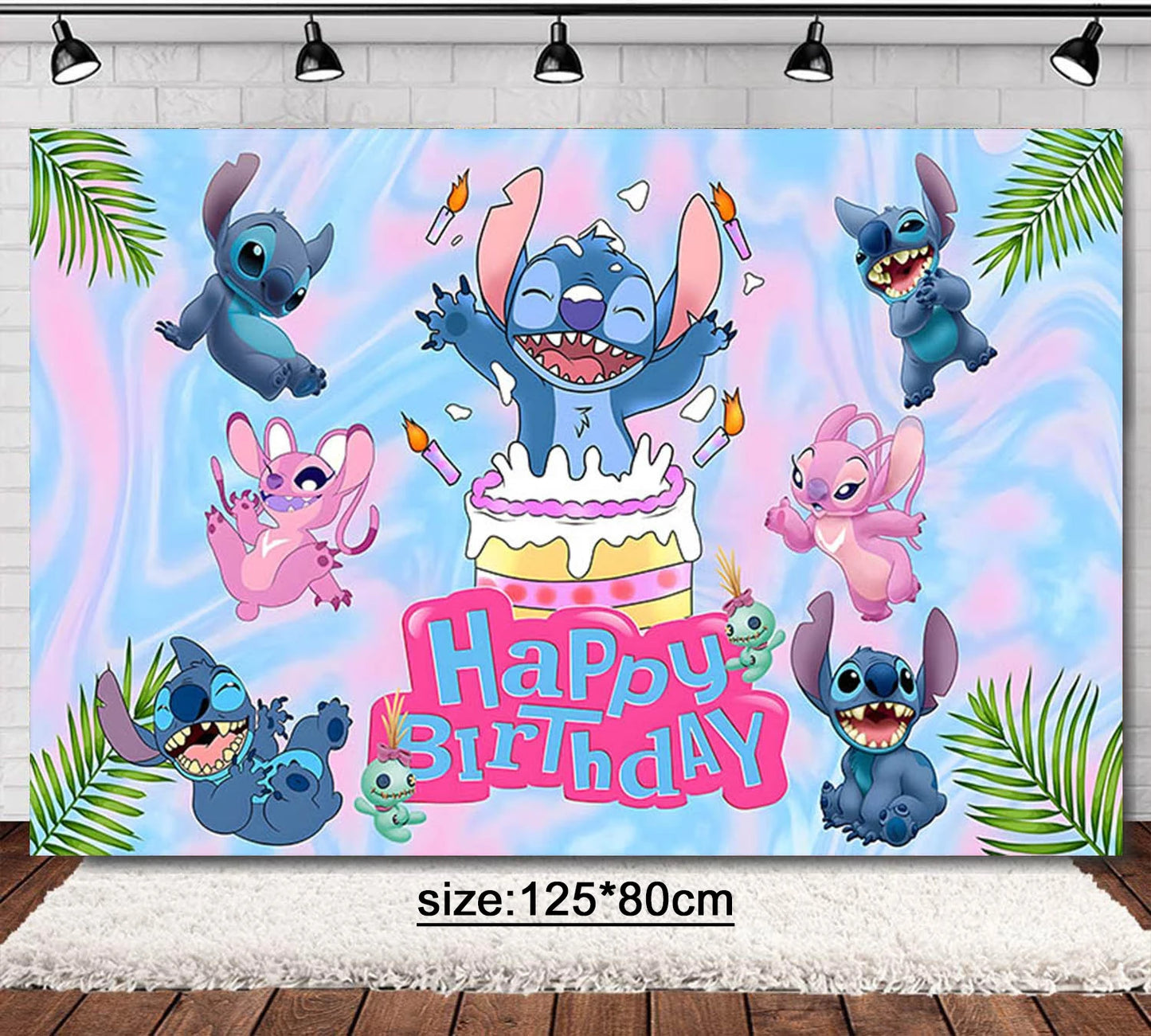 Disney Stilt themed party disposable cutlery paper cup paper plate table bra flag children's birthday party decoration set