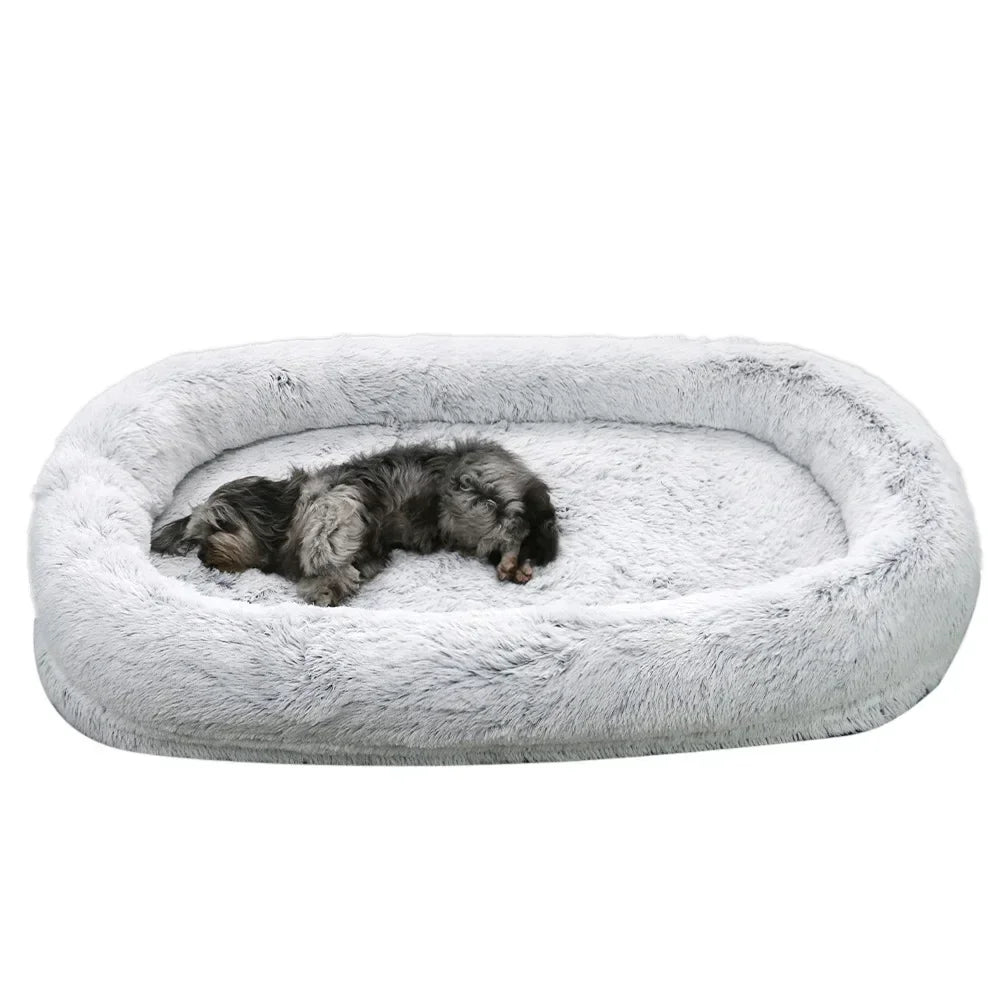 Large pet dog luxury sponge bed for human use, giant pet cat dog bed, shared leisure luxury dog bed for pets and people