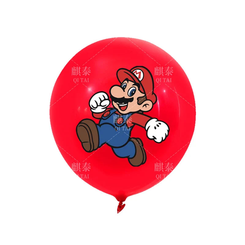10/20pcs 12inch Super Mary Balloon Set Mario Bros Luigi Yoshi Partys Theme helium Latex Decorate Children Gifts