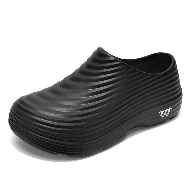 Waterproof Anti-skid Oil Proof Chef Kitchen Shoes Soft Working Footwear Without Steel Cap Clogs Garden Beach Shoes Summer