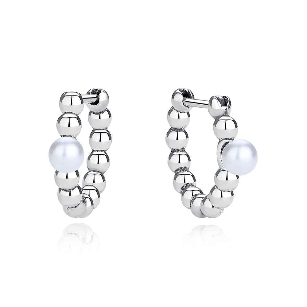 New 2025 Original 925 Sterling Silver Earrings For Women Piercing Hoop Love Heart Earings Rose Gold Wedding Gift Luxury Jewelry