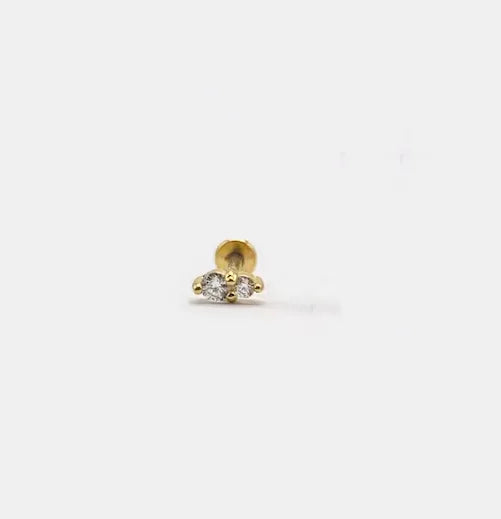 CANNER 1PC 925 Sterling Silver Smooth Love Butterfly Back Stud Earrings For Women Ins 18K Gold Plated Heart-Shape Earrings Gift