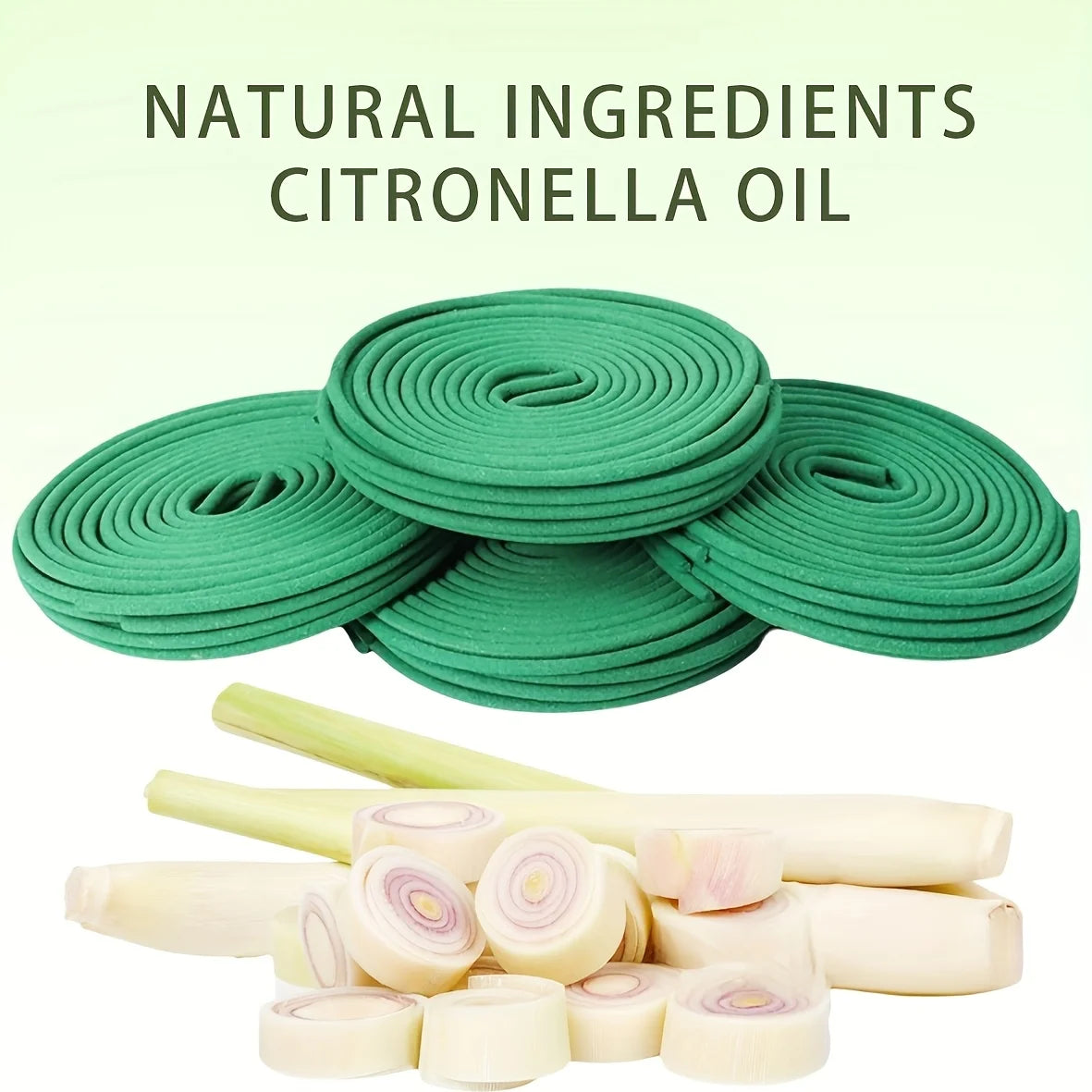 Lemongrass Lavender Essential Oil Coils Aromatherapy For Meditation Yoga Outdoor Poolside Patio Porch Deck Camping Long Burning
