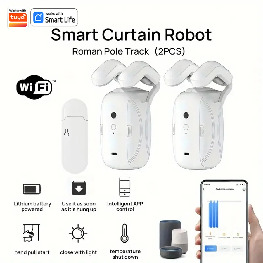 Smart WiFi Curtain Robot with Wi-Fi