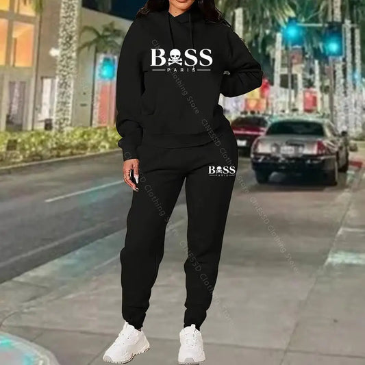2026 New Women's Tracksuit Sweatshirt Sweatpant High Quality Outfits Suit Designer Luxury Autumn Winter Clothing Women Pants Set