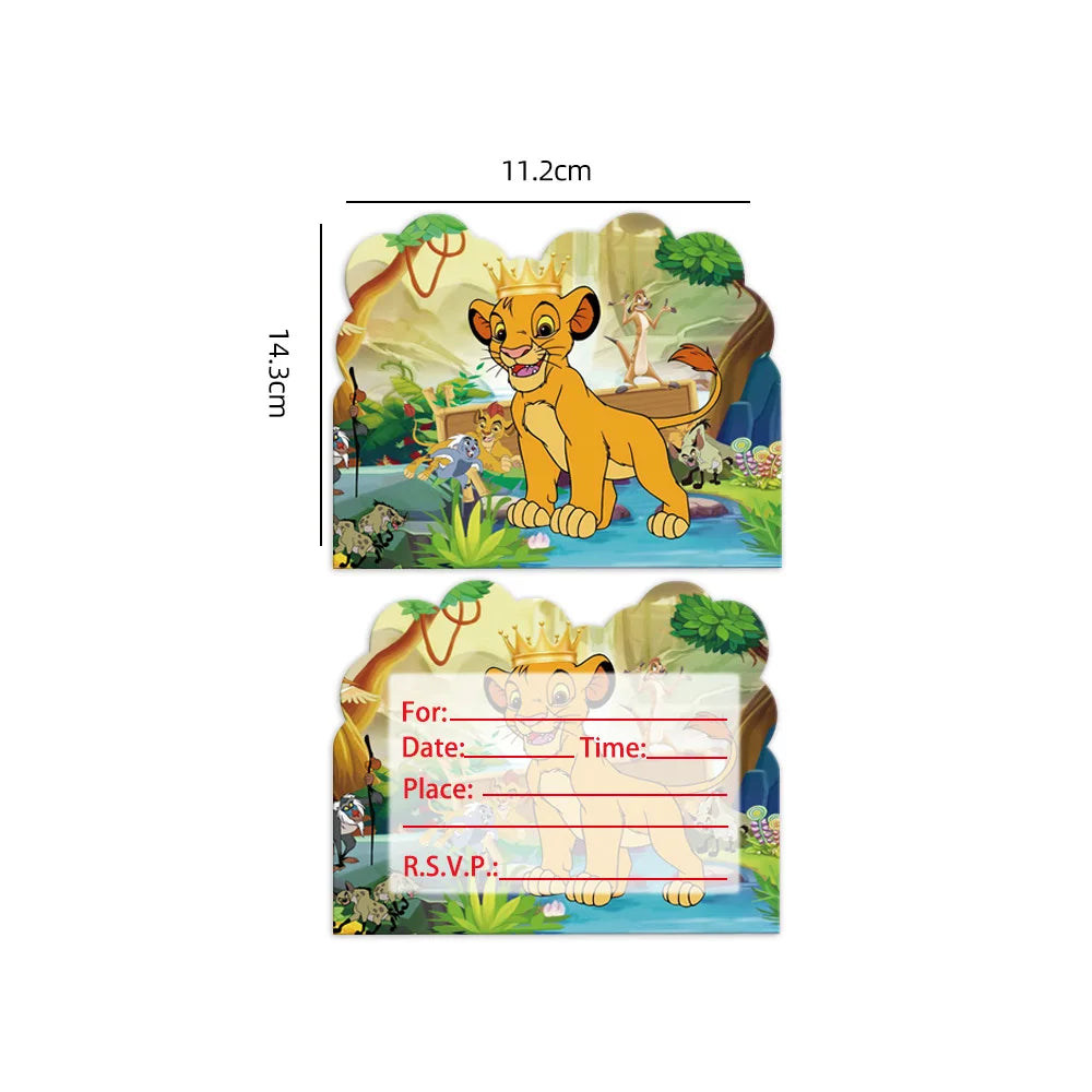 Disney The Lion King Birthday Party Decoration New Plates Cups Napinks Tablecloth King Lion Birthday Balloon Party Favor Balloon