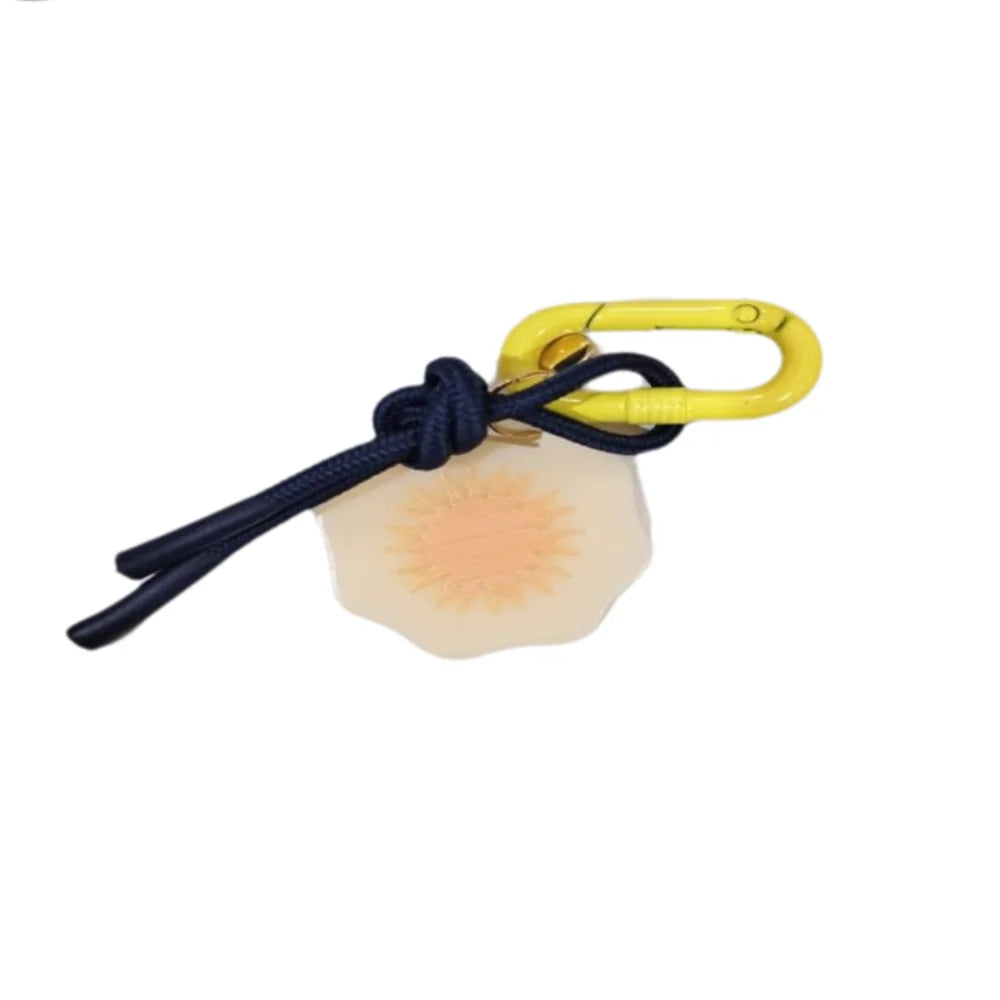 Acrylic Charms Retro Rope Woven Pendant Geometric Car Keyring Mobile Phone Pendant Fashion Cartoon Bag Chain Charms