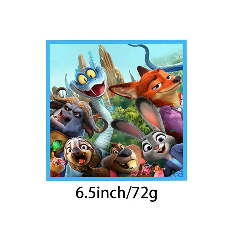 Disney Zootopia Birthday Party Decorations Supplies Judy Nick Tableware Tablecloth Balloon Zootropolis‌ Happy Birthday Plate Kit