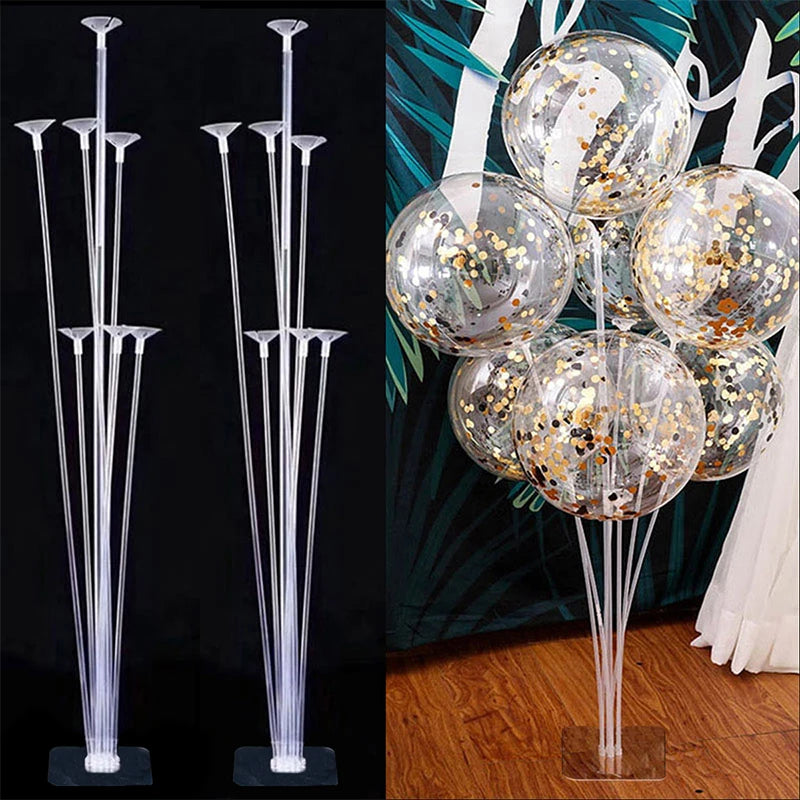 1/2 set Latex Balloon Holder Balloons Stand Column Metallic Balloons Baby Shower Kids Birthday Party Wedding Decoration Supplies