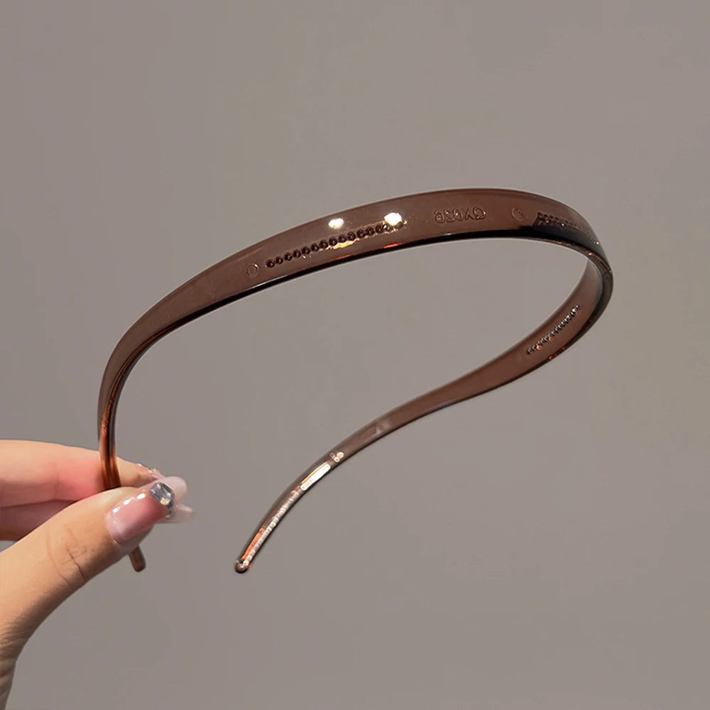 Fashion Sunglasses shaped Headband Anti-Slip Acrylic Hairbands for Women Invisible Hair Hoops Fixed Headband Hair Accessories