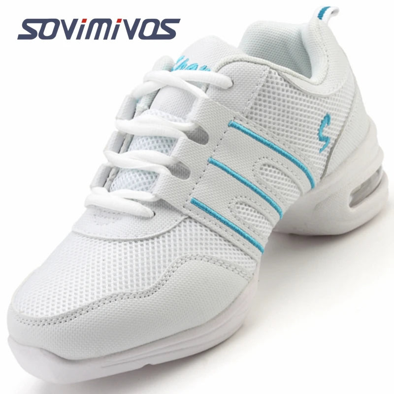 Women's Dance Shoes Soft Outsole Woman Breath Jazz Hip Hop Shoes Sports Sneakers Ladies Girl's Modern Jazz Dancing Shoes for Men