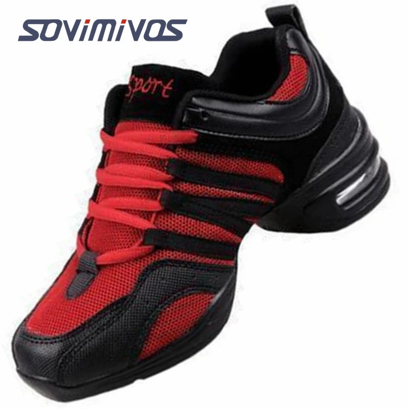 Women's Dance Shoes Soft Outsole Woman Breath Jazz Hip Hop Shoes Sports Sneakers Ladies Girl's Modern Jazz Dancing Shoes for Men