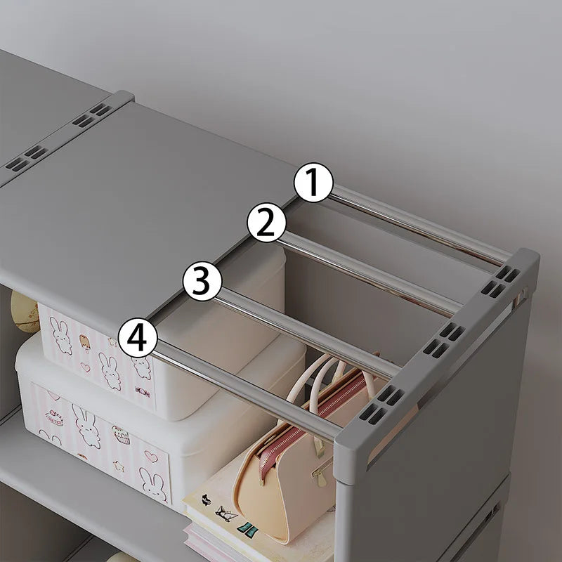 Multi-Layer Bookshelf Easy Assembly Bookcase Living Room Book Shelf Study Room Bedroom Storage Shelf Sundries Toys Cabinet