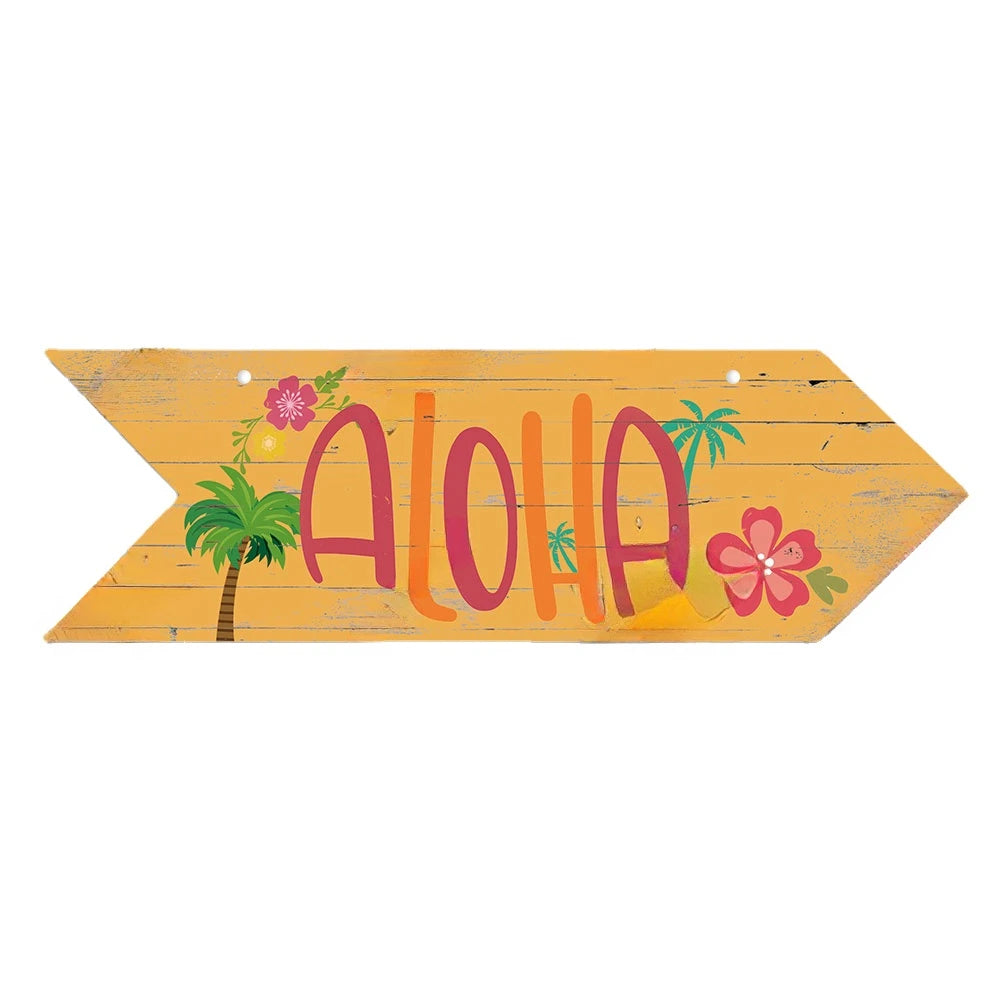 Beach Arrow Wooden Sign Beach Seaside Road Guide Wall Decoration Indicator Hanging Beach House  Wall Plaque Decor