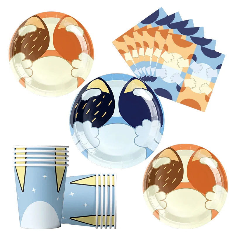 New Cartoon Dogs Birthday Party Decoration Full Set Kit