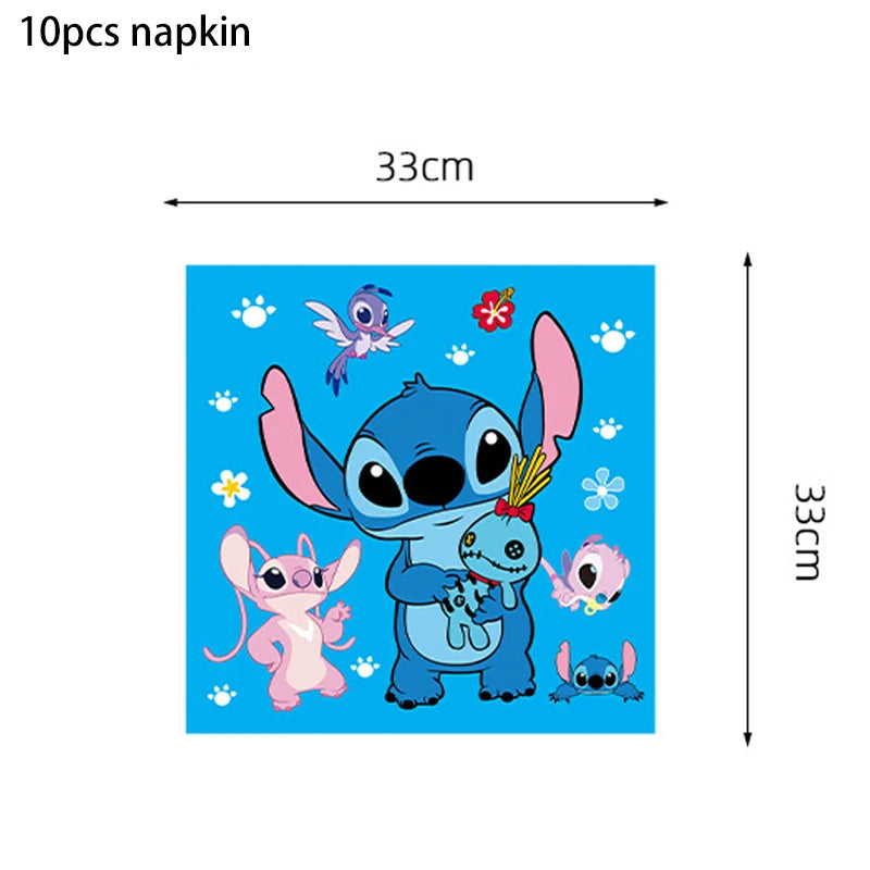 Disney Stilt themed party disposable cutlery paper cup paper plate table bra flag children's birthday party decoration set