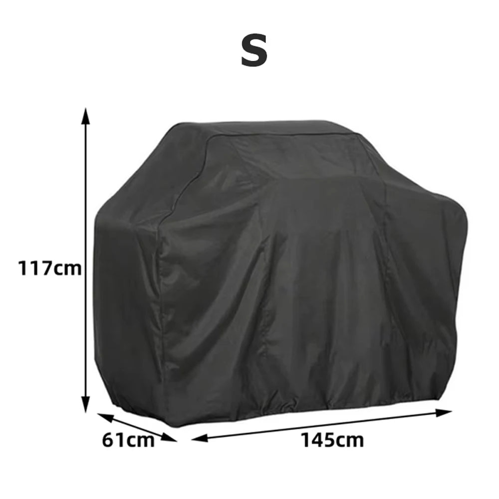 8 Size BBQ Cover Outdoor Dust Waterproof Weber Heavy Duty Grill Cover Rain Protective Outdoor Barbecue Cover Round