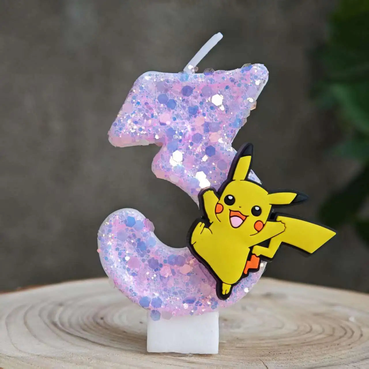 Pokemon Candle Number 0-9 Soccer Candle Pikachu Cake Decoration Boy Birthday Party for Kids Baby Shower Decor Gift