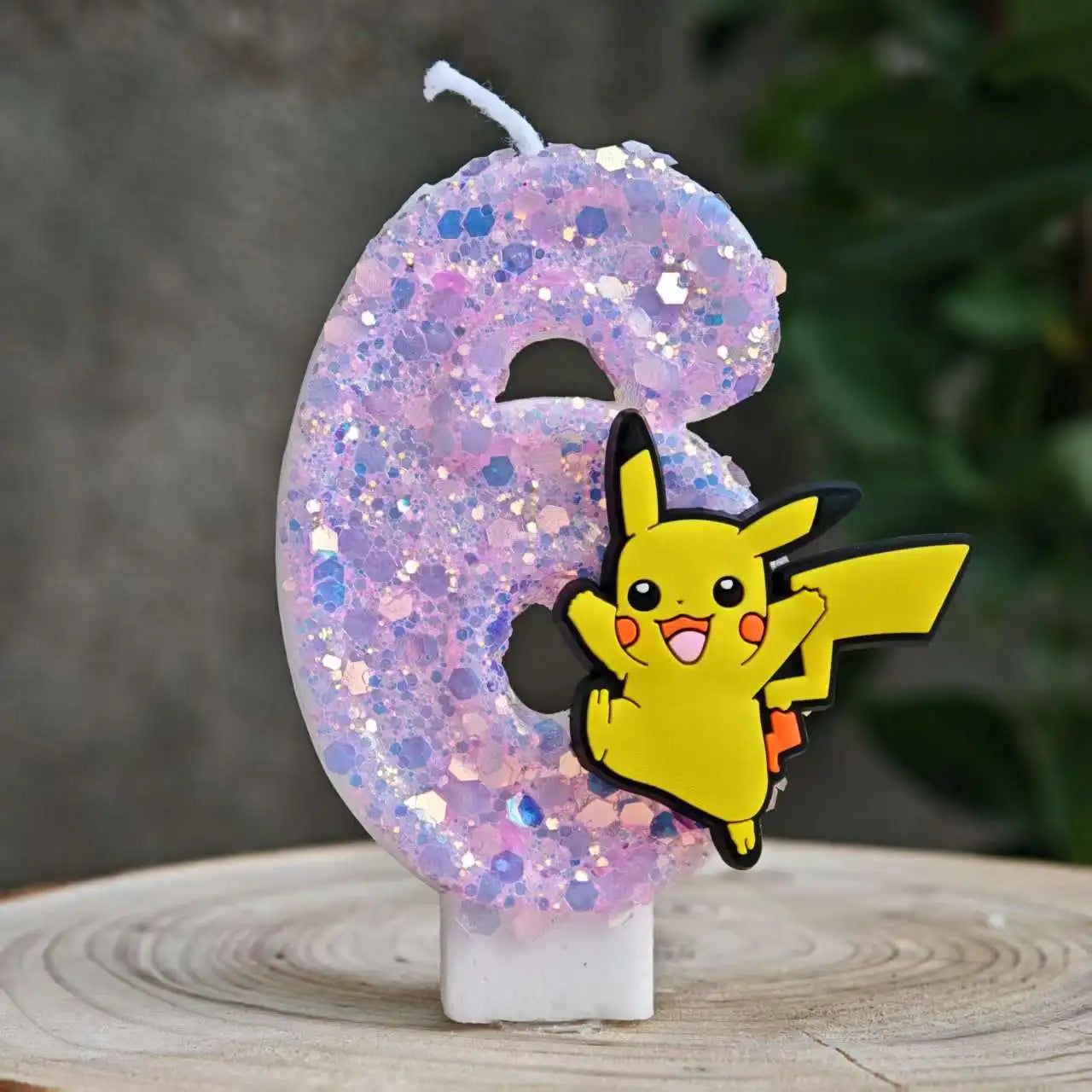 Pokemon Candle Number 0-9 Soccer Candle Pikachu Cake Decoration Boy Birthday Party for Kids Baby Shower Decor Gift