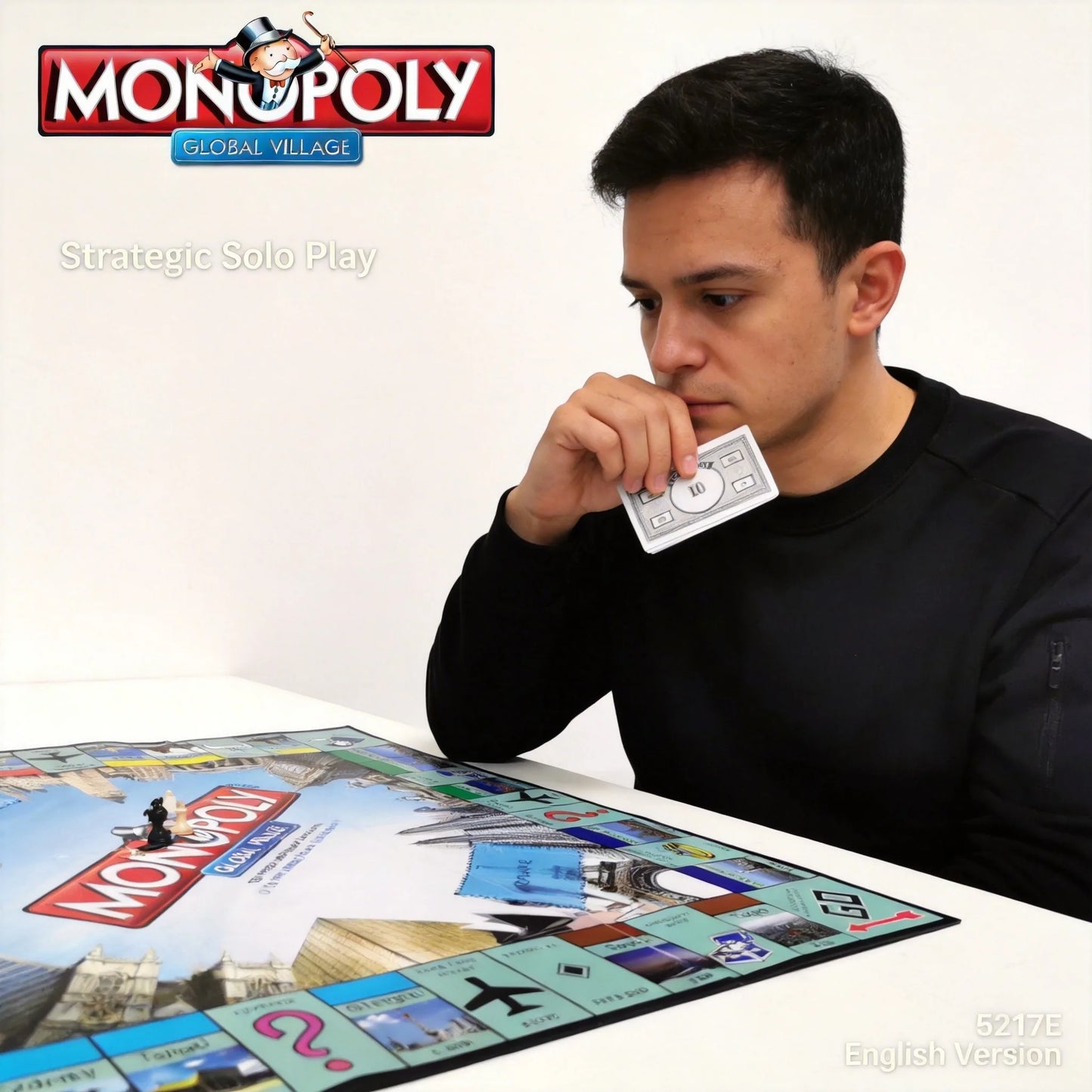 Premium MONOPOLY GLOBAL VILLAGE Board Game - Exquisite Craftsmanship for Tabletop Gamers, Tabletop Gaming - English Version