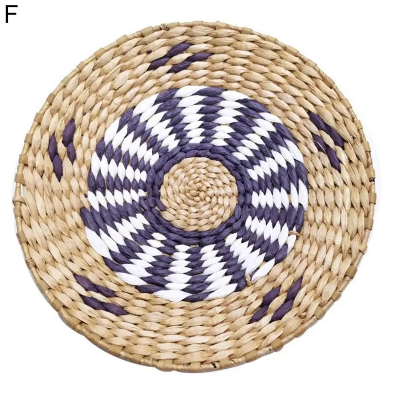 Bohemian style straw wall decoration, background wall decoration, sofa bedside handwoven hanging decoration