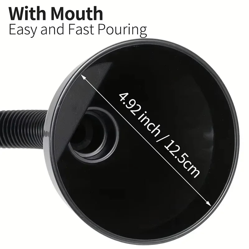 1 pc Multi Functional Flexible  Funnel: Spill-Proof Oil Changing Tool with Wide Mouth & Handle automobile
