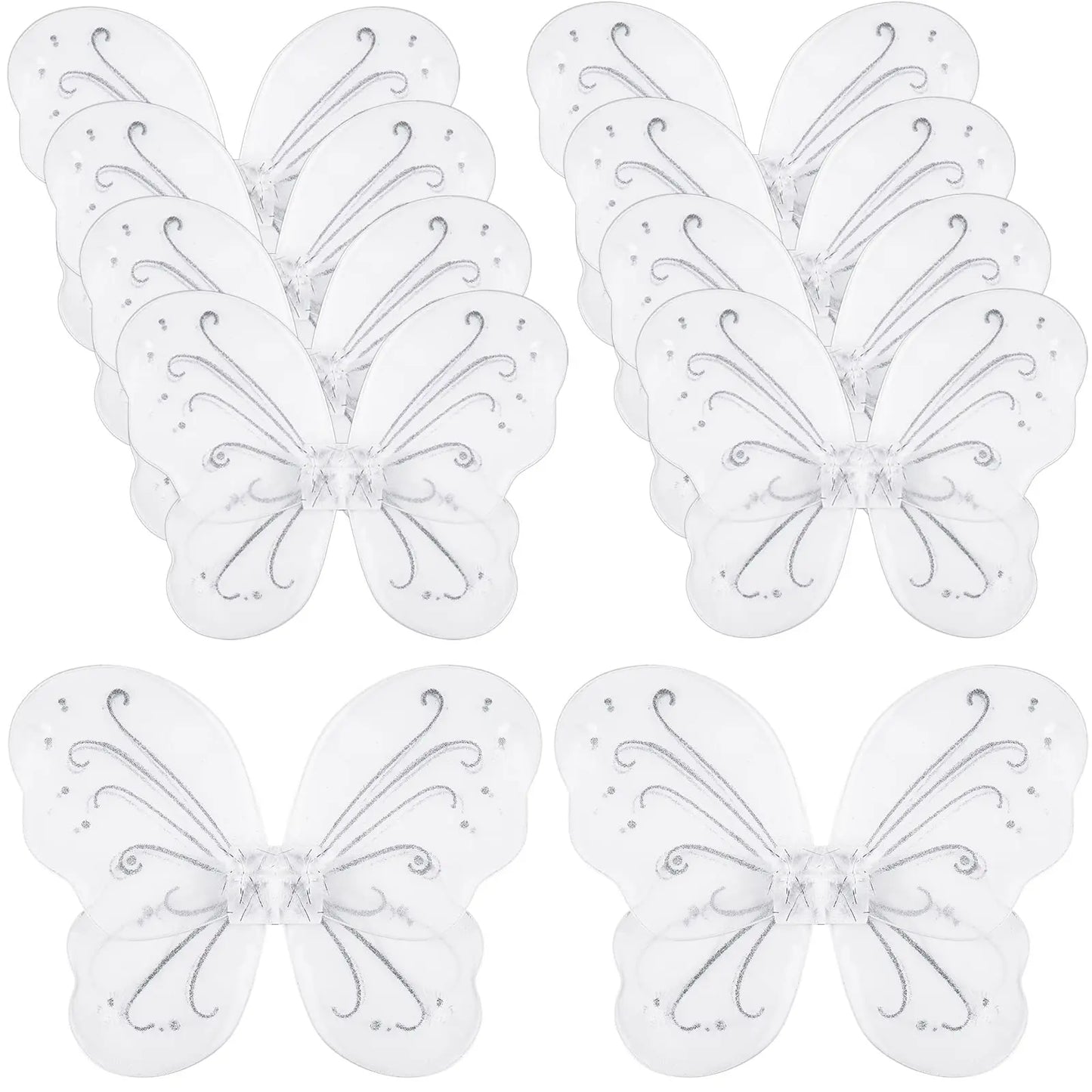 6-36 Pcs Fairy Wings Bluk Butterfly Wings Costume for Birthday Wedding Decoration Dress up Butterfly Favors Role Play Supplies