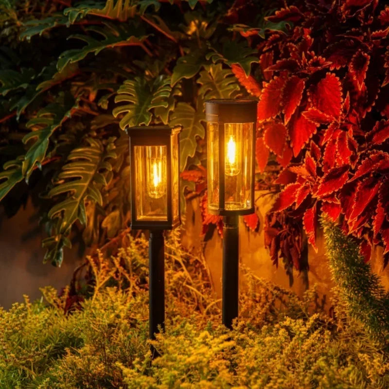 Waterproof LED Solar Lights for Garden Yard Driveway - Automatic Pathway Lighting Outdoor Landscape Lighting Auto On/Off at Dusk