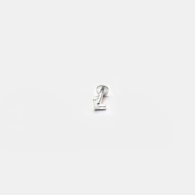 CANNER 1PC 925 Sterling Silver Smooth Love Butterfly Back Stud Earrings For Women Ins 18K Gold Plated Heart-Shape Earrings Gift