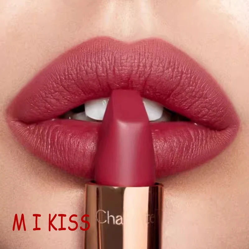 Charlotte Tilbury Jelly Lip Gloss Lip Care Essence Mirror Lip Gloss Lipstick Matte Finish CT Matte Lip Gloss Small Gold Tube