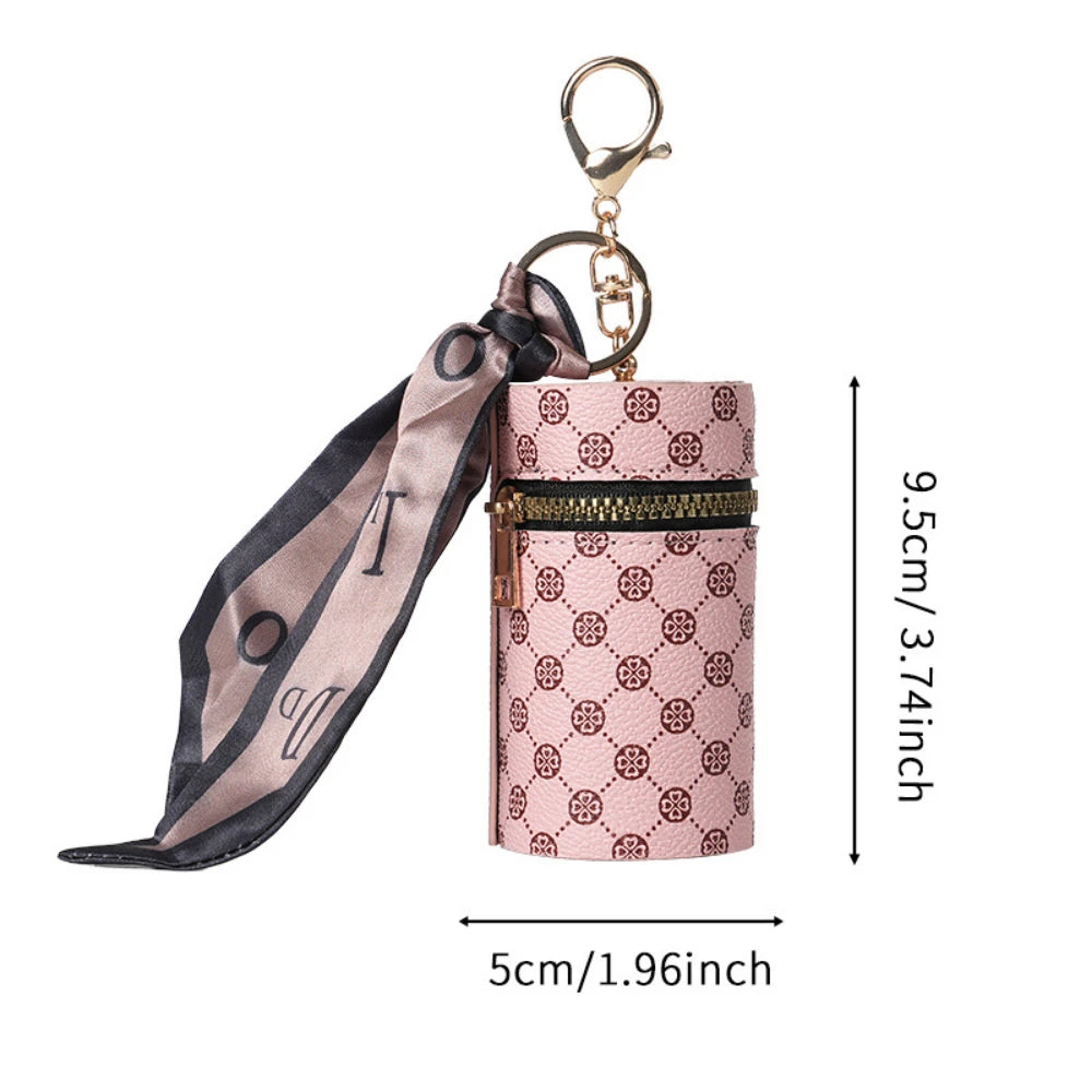 High-end luxury coin purse pendants, earphone cases, lipstick mini keychain bags, retro bucket mouth red envelopes, and simple p