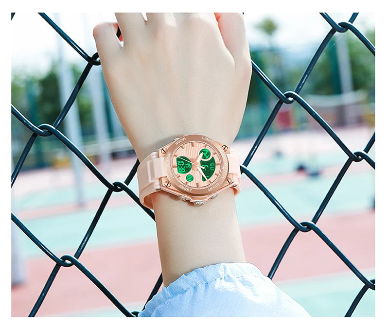 SANDA Girl Electronic Top Brand G Style LED Digital Watch Women Sport Chronograph Lady Quartz Wristwatch 50m Waterproof Female