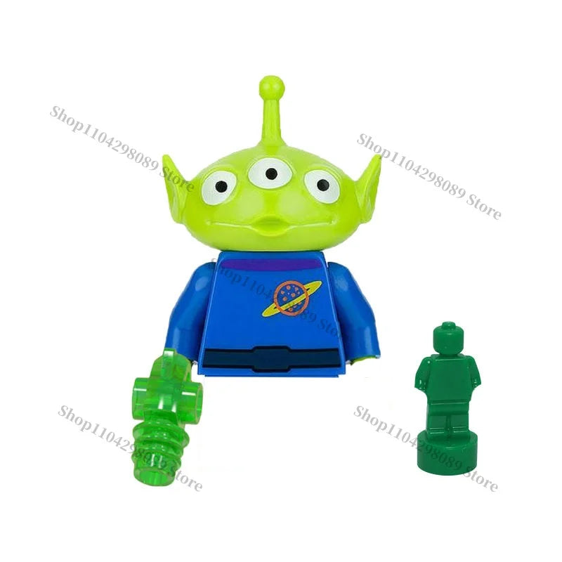 Disney building block anime cartoon characters Chip Dale Woody Donald Duck Mario mini Assembly brick figurines birthday gifts