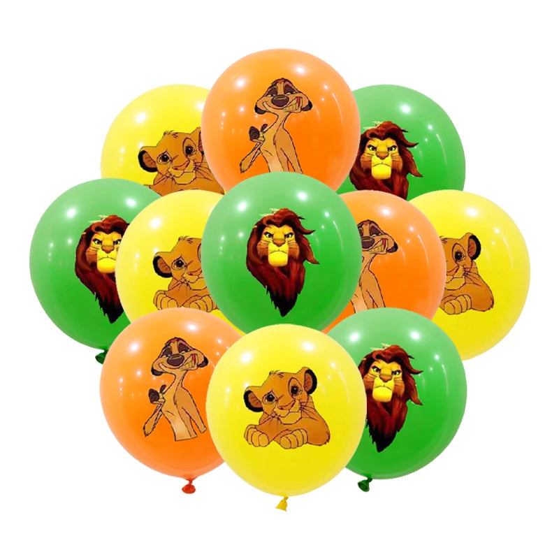 Disney The Lion King Birthday Party Decoration New Plates Cups Napinks Tablecloth King Lion Birthday Balloon Party Favor Balloon
