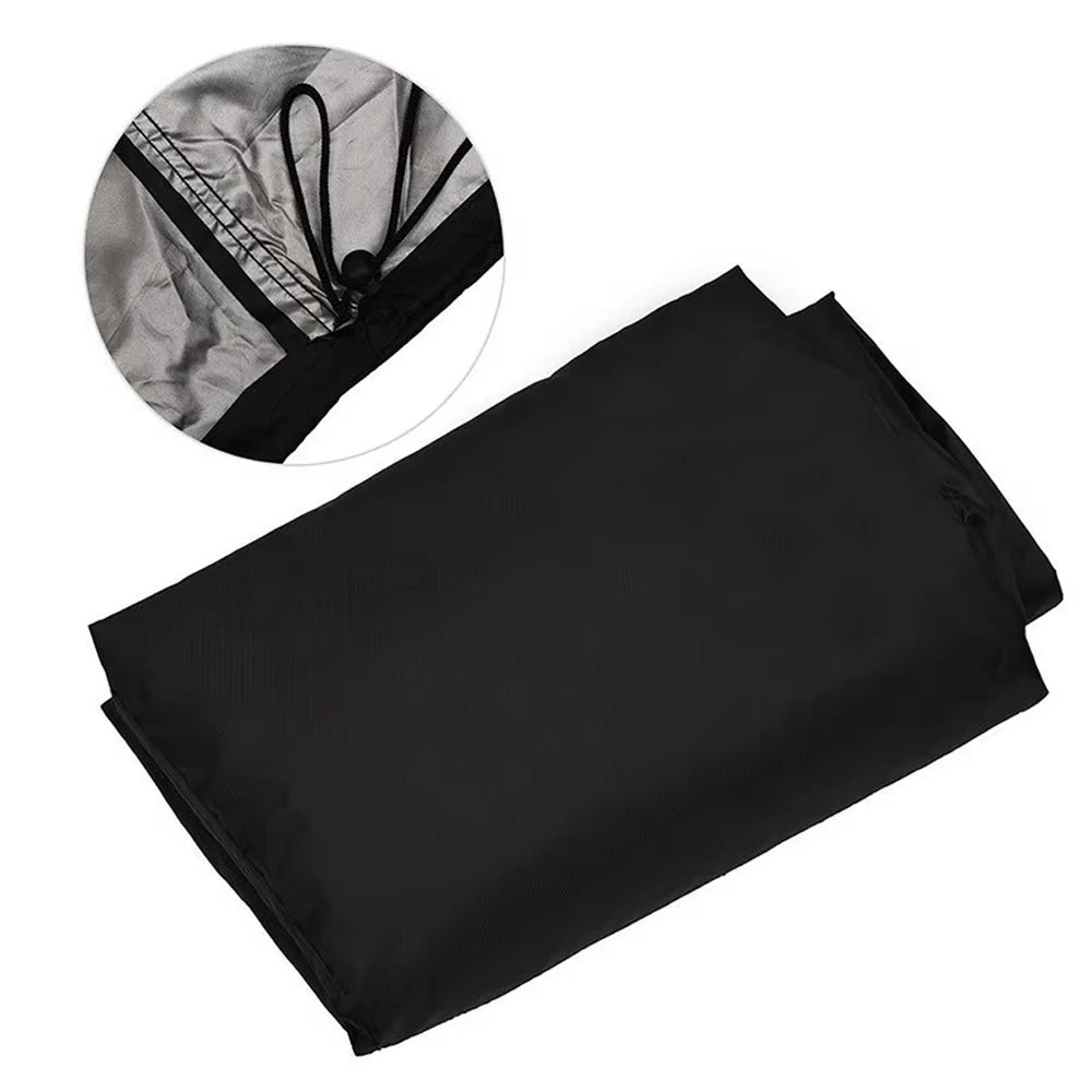 8 Size BBQ Cover Outdoor Dust Waterproof Weber Heavy Duty Grill Cover Rain Protective Outdoor Barbecue Cover Round
