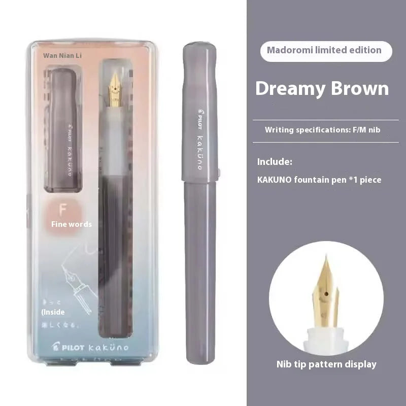 PILOT kakuno Fountain Pen,Multi-Colors Dreamy/Smile Family Series 0.4~0.7mm Nib Writing Calligraphy Pen Perfect Gift For Student