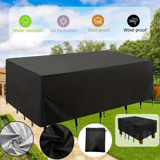 Patio Furniture Covers, Table and Chair Covers Waterproof, Dustproof, UV-Resistant 210D Oxford Fabric Protective Covers