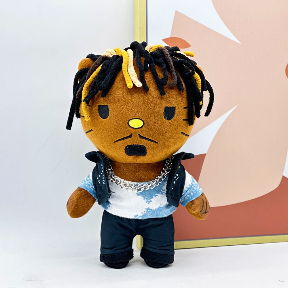 New Hello Kitty Ken Carson Rapper Trippie Taylors Plush Toy Doll with Clothes Stuffed Soft Plush Toys Fans Collect Gifts