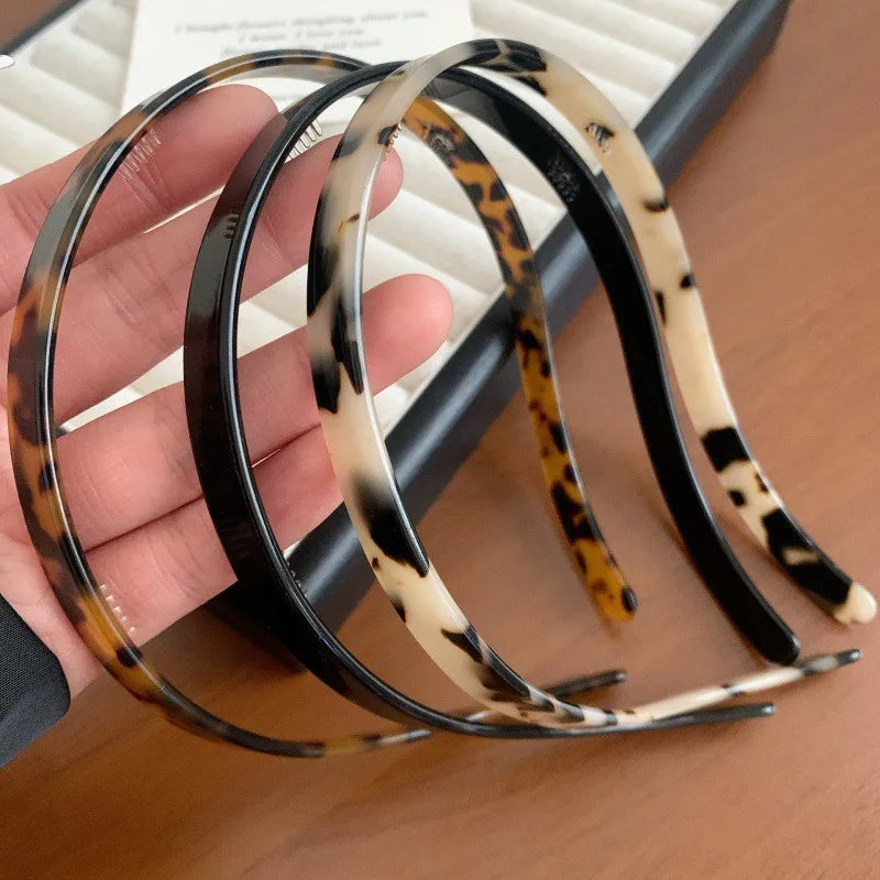 Fashion Sunglasses shaped Headband Anti-Slip Acrylic Hairbands for Women Invisible Hair Hoops Fixed Headband Hair Accessories
