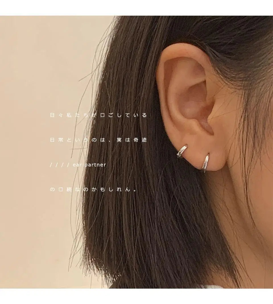 Real 925 Sterling Silver Minimalist Bohemian Round Earring for Women Hoop Earring Jewelry Accessories